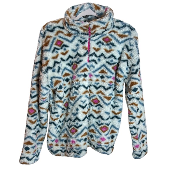 Eddie Bauer Ultra Soft Fleece Quarter Zip Long Sleeve Pullover Sweater, Large - Picture 3 of 10